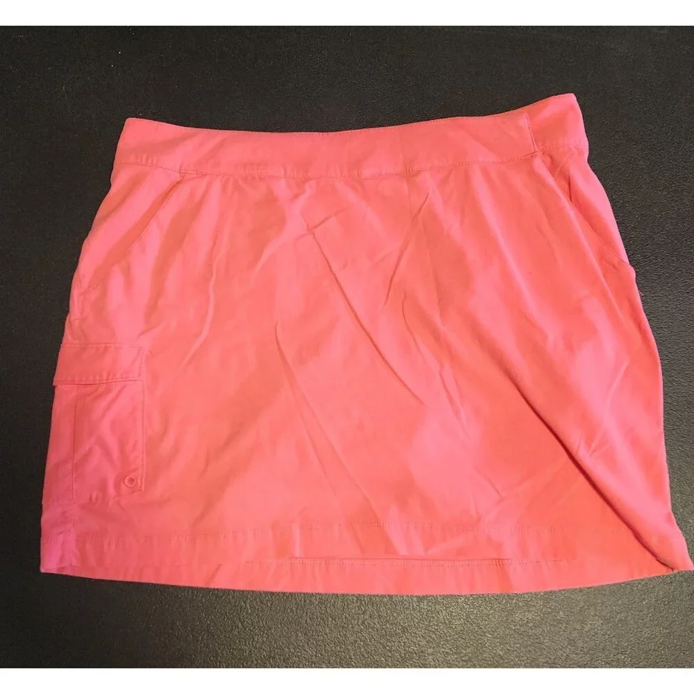 Columbia PFG Skort‎ Stretch Pockets Pink Tennis Golf Pickleball Womens 10